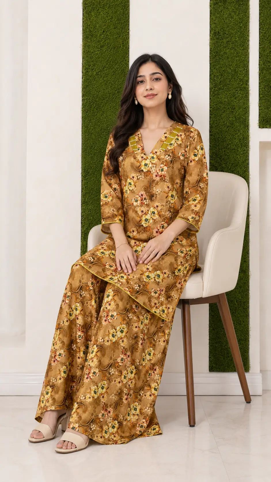 2 Pcs Women's Stitched Bin Saeed Khaddar Dress