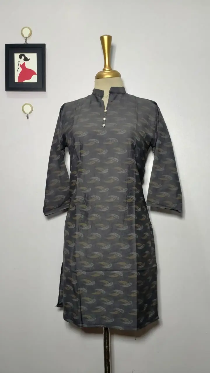 1 Pc Women's Stitched Dhanak Printed Shirt