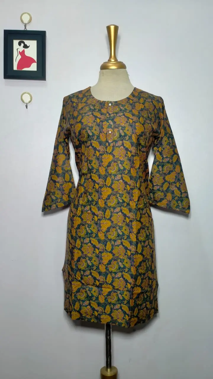 1 Pc Women's Stitched Dhanak Printed Shirt