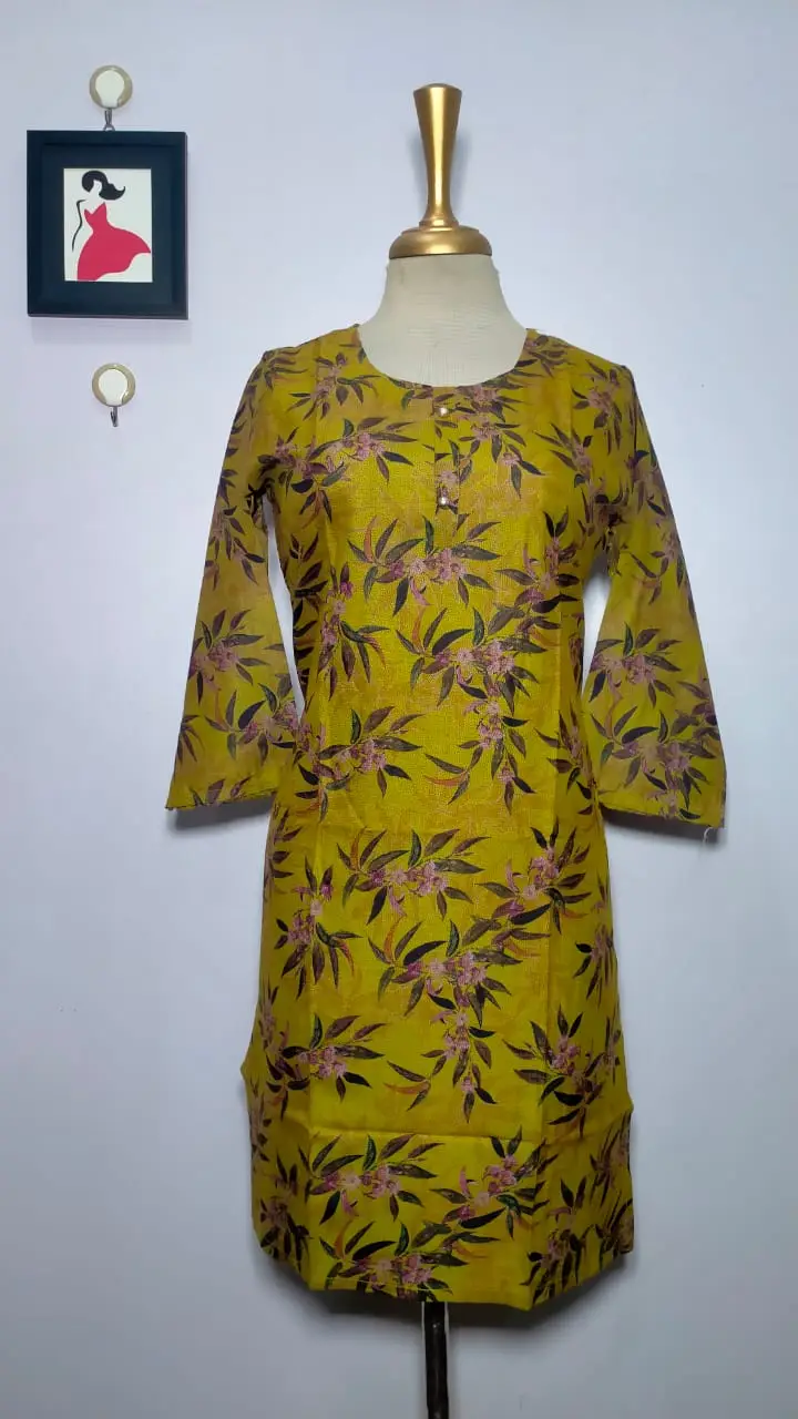 1 Pc Women's Stitched Dhanak Printed Shirt