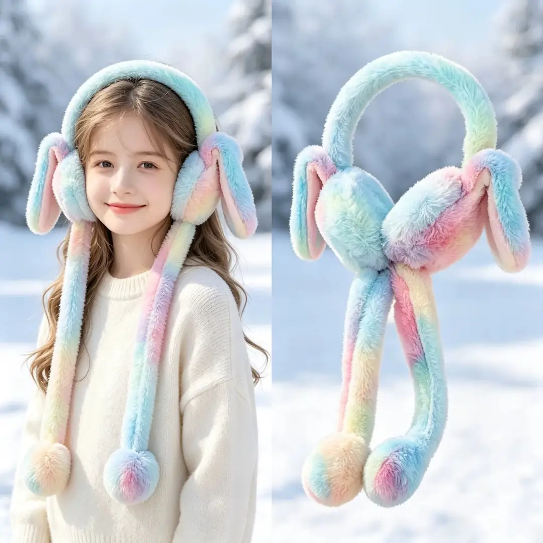 1 Pc Fur Rabit Earmuffs