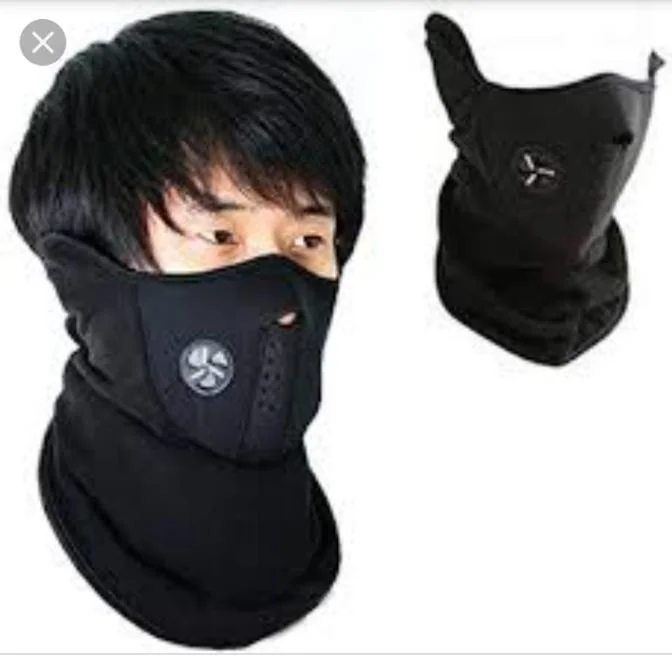 Black Full Face Bike Mask for Men Women Winter Use
