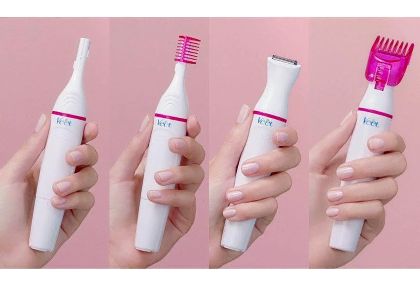 Rechargeable Women's Hair Trimmer with 5 Attachments