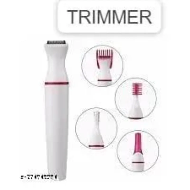 Rechargeable Women's Hair Trimmer with 5 Attachments
