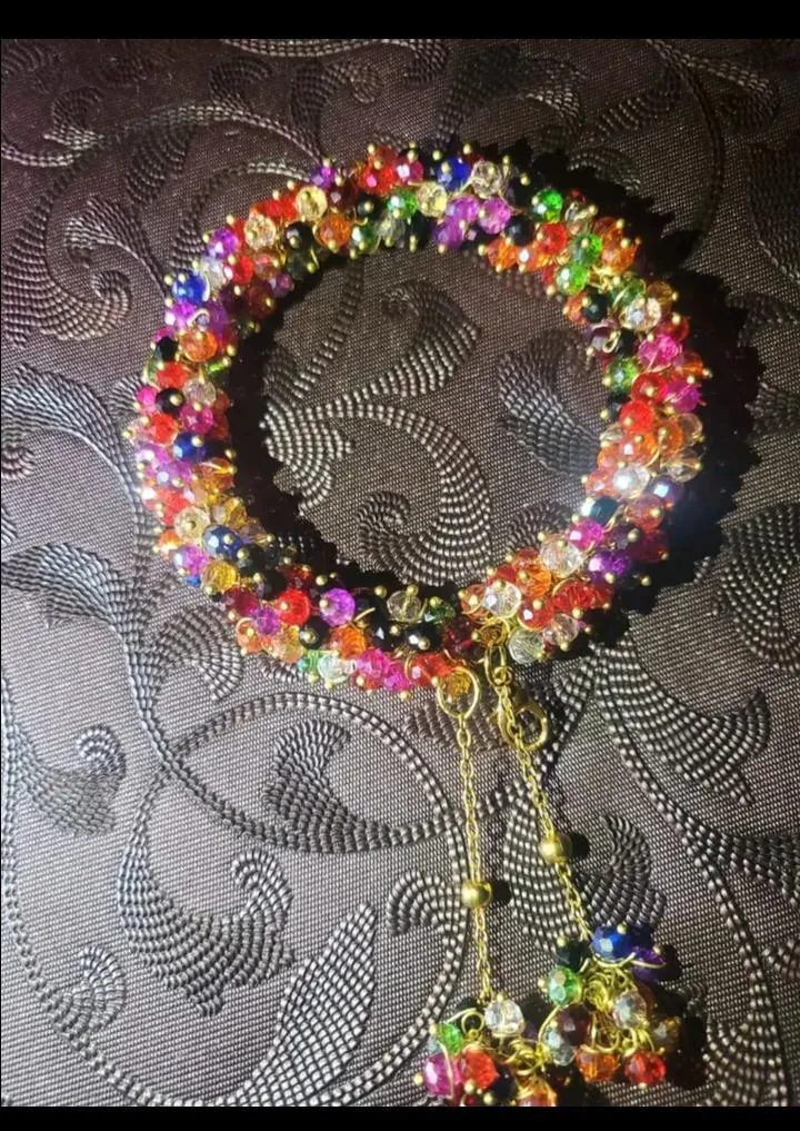 Multicolor Indian Gajrey Bracelet for Women