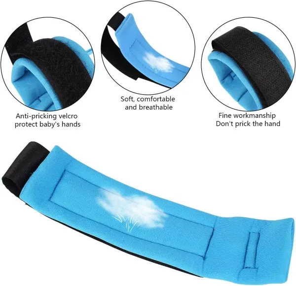 Blue Adjustable Child Safety Wristband Harness 12 Inches