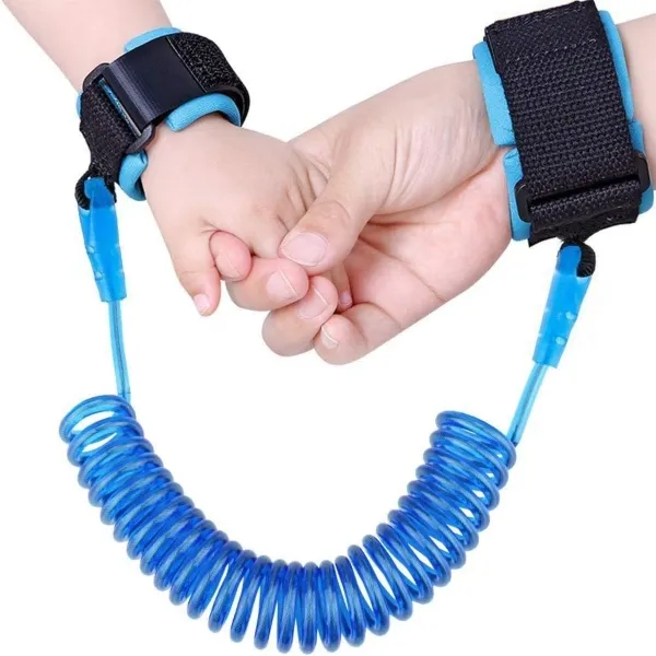 Blue Adjustable Child Safety Wristband Harness 12 Inches