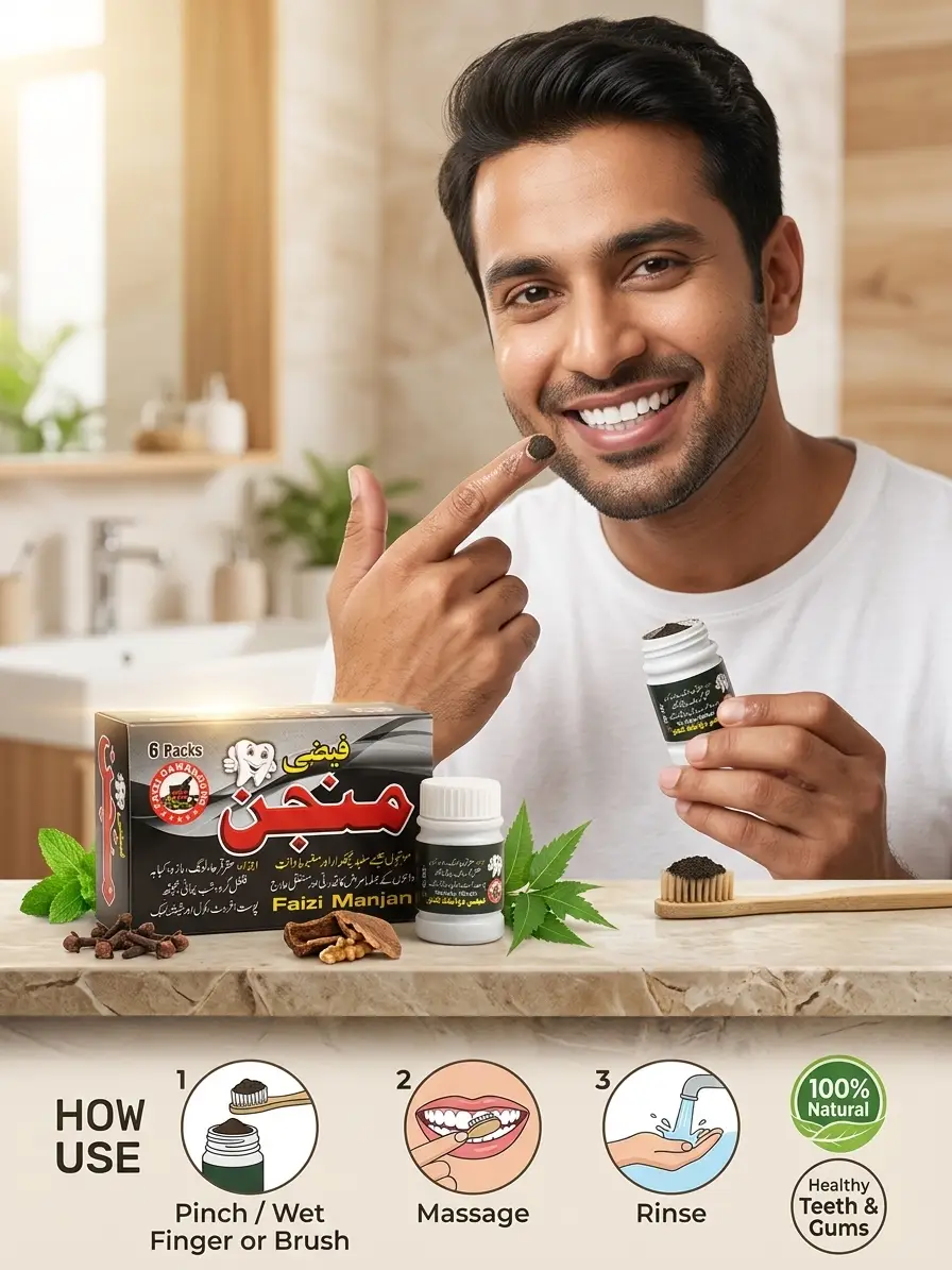 Teeth Whitening Charcoal Tooth Polish Famliy Pack of 6 Box 300gm