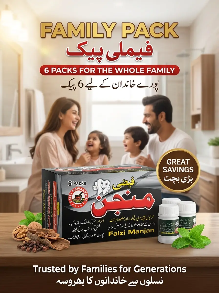 Teeth Whitening Charcoal Tooth Polish Famliy Pack of 6 Box 300gm