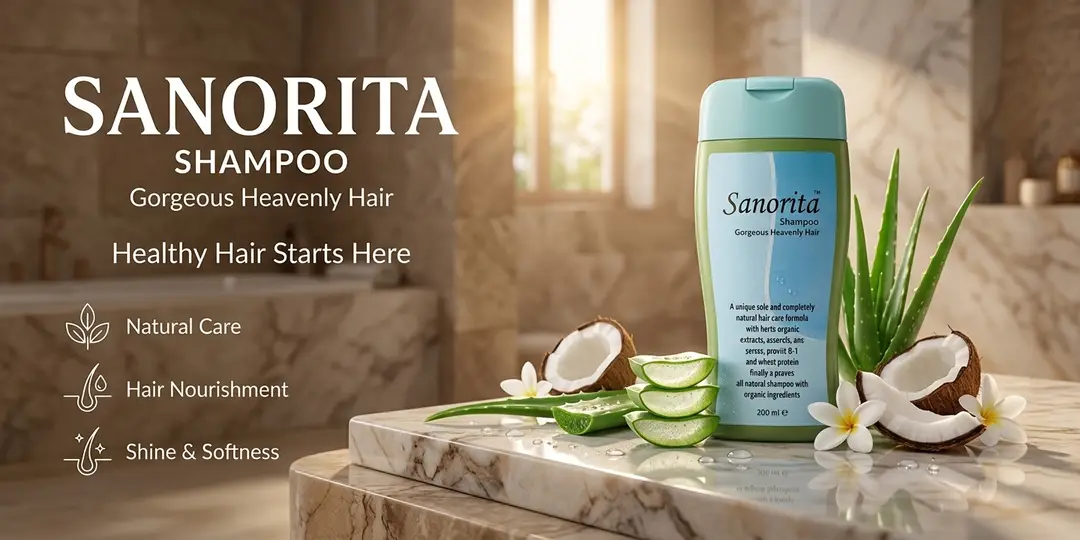 Sanorita Shampoo – Natural Care for Gorgeous, Heavenly Hair (200ml) Pack of 1