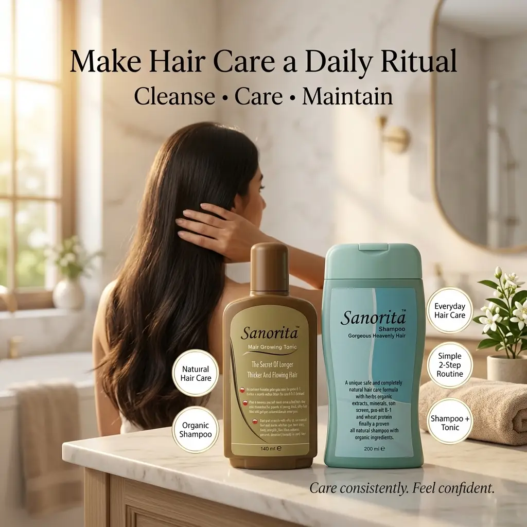 Sanorita Hair Care Combo – Shampoo 200ml & Hair Growing Tonic 140ml