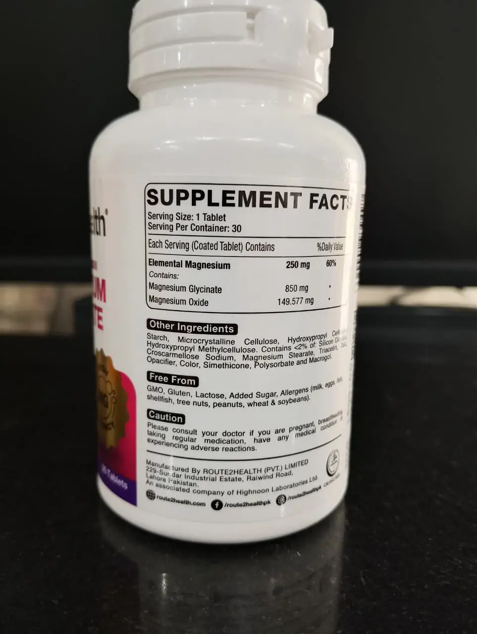 Magnesium Glycinate 850mg Tablet (Men/Women Used)