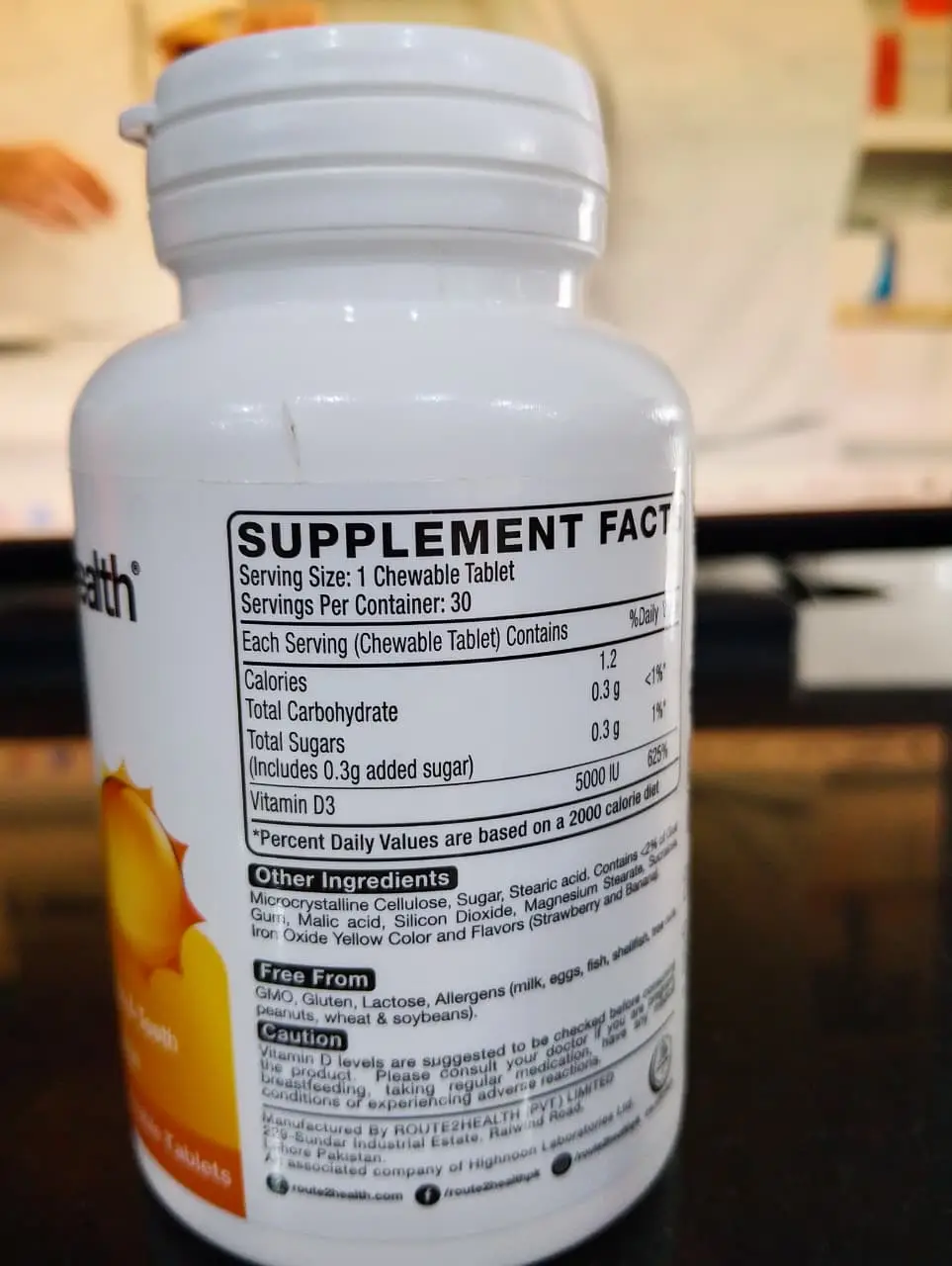 Vitamin D3 5000IU Tablets-1Pack