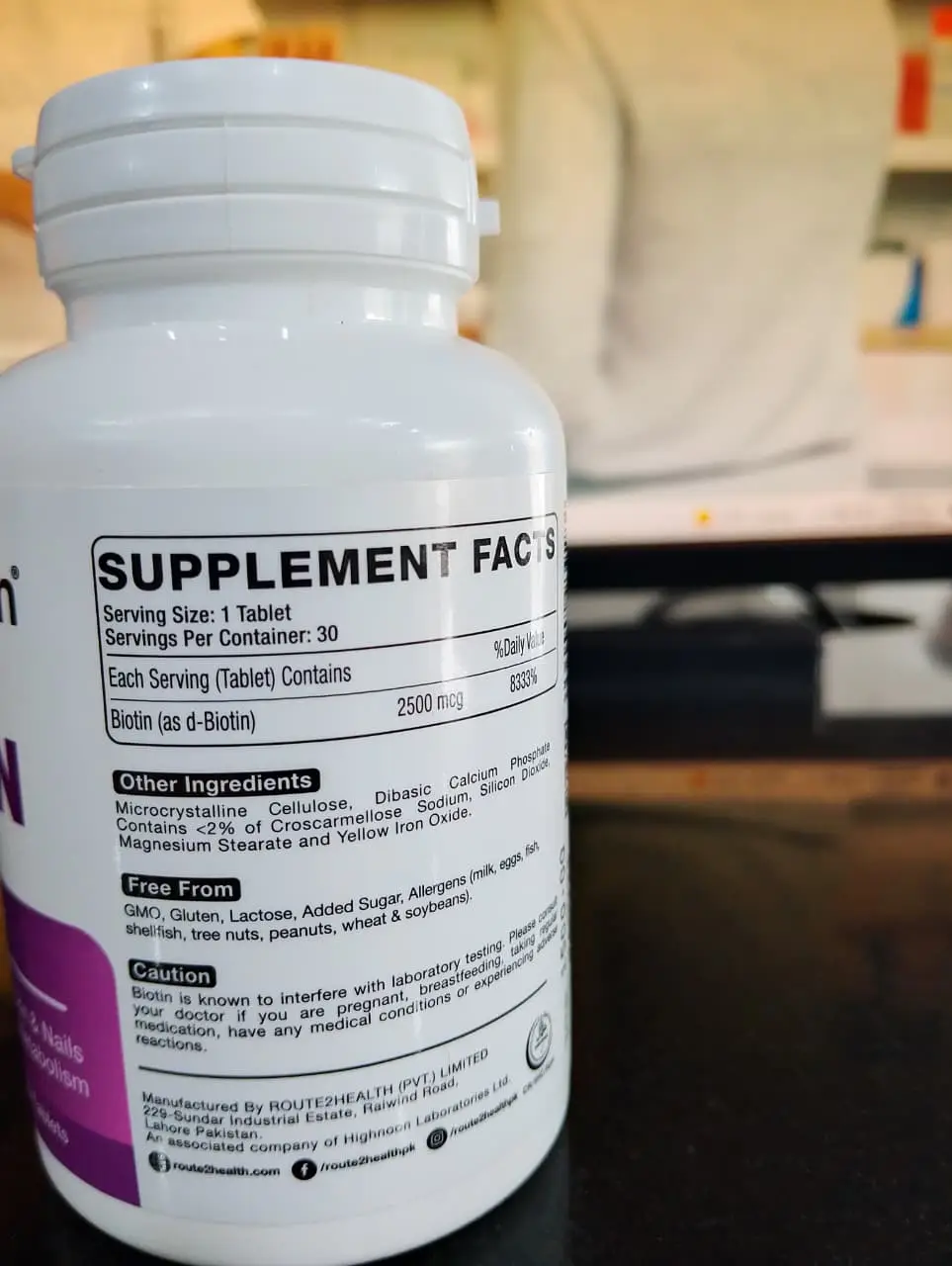 Biotin 2500mcg Tablets-1Pack