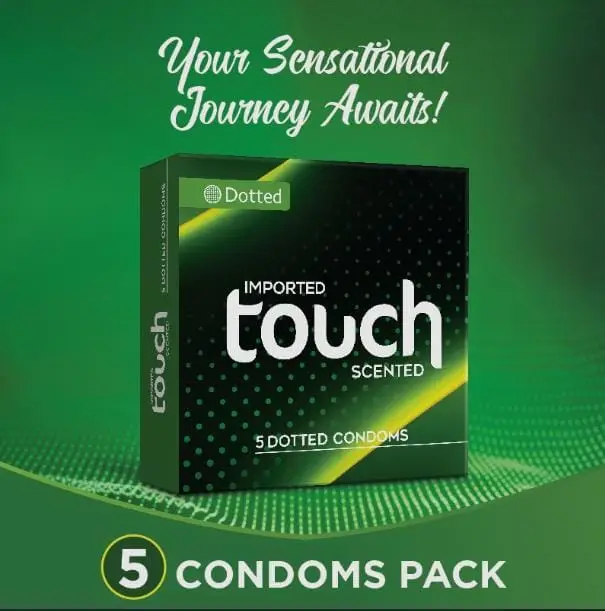 Touch Dotted Condoms-5Pics (Imported)