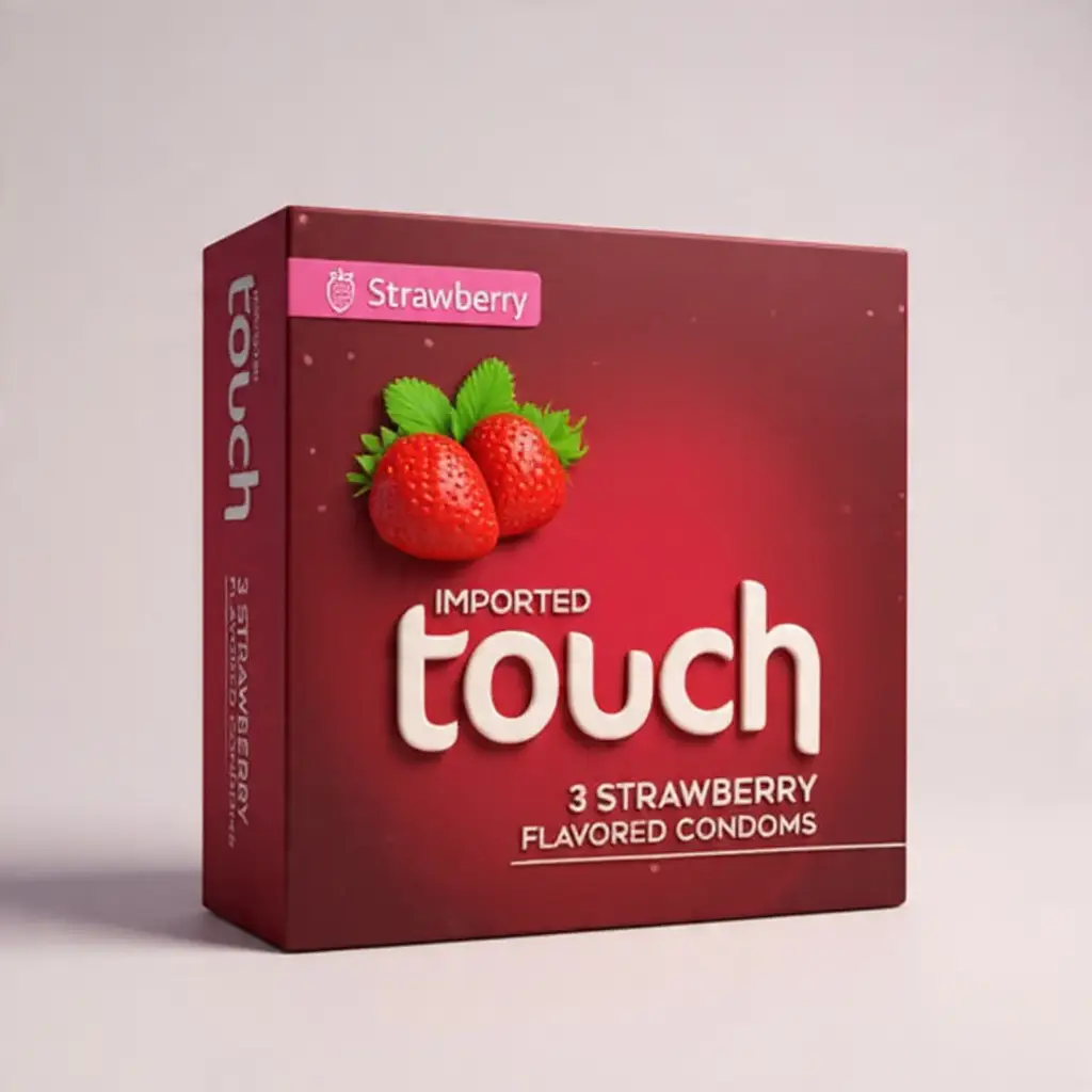 Touch Strawberry Condoms-3Pics (Imported)