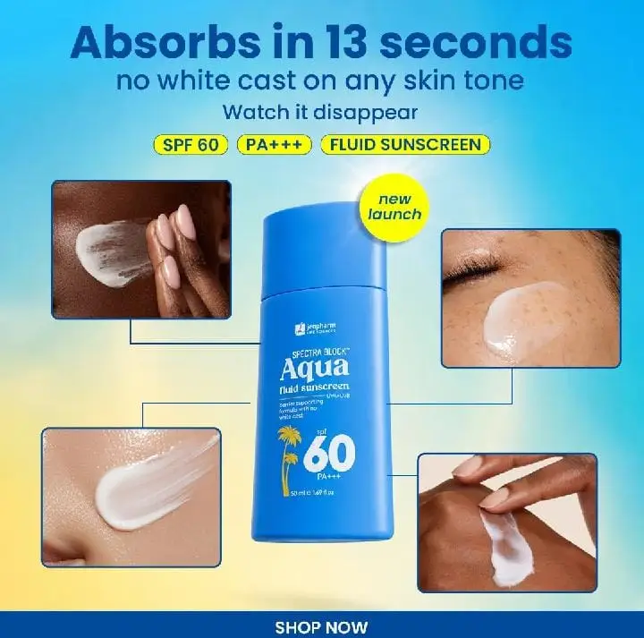 Spectra Block Aqua Fluid Sunscreen SPF 60PA+50ml-All Skin