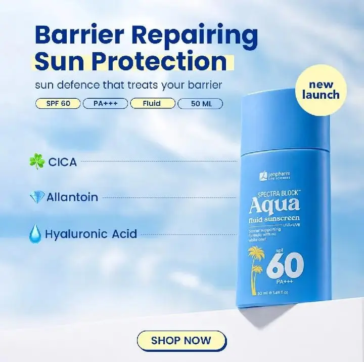 Spectra Block Aqua Fluid Sunscreen SPF 60PA+50ml-All Skin