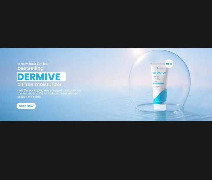 Dermive Oil Free Moistrizer-100ml (For Men & Women) Jenpharm