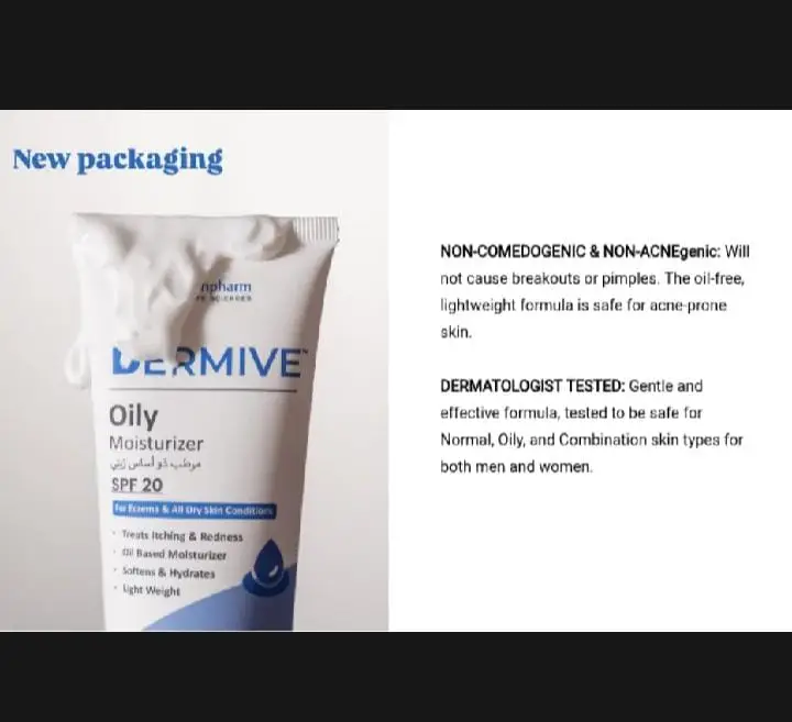 Dermive Oil Free Moistrizer-100ml (For Men & Women) Jenpharm