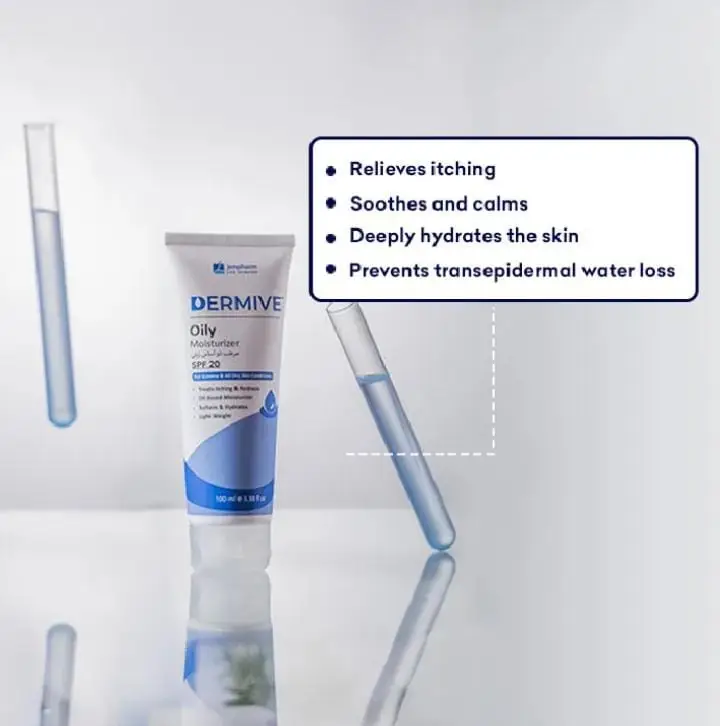 Dermive Oily Moisturizer 100Ml (For Men & Women) Jenpharm