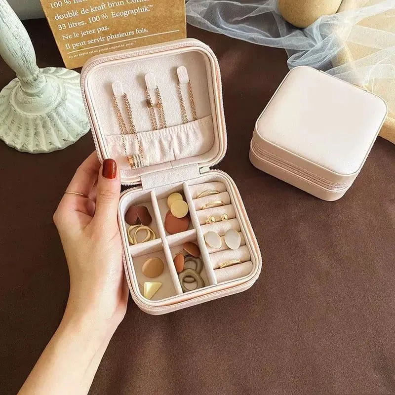 Green Jewellery Box with 12 Compartments