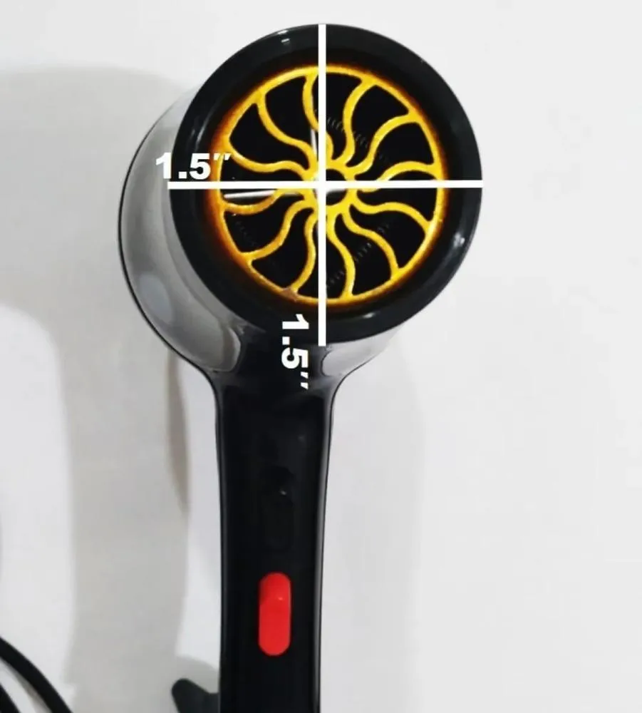 Black Corded Hair Dryer with 3 Speeds