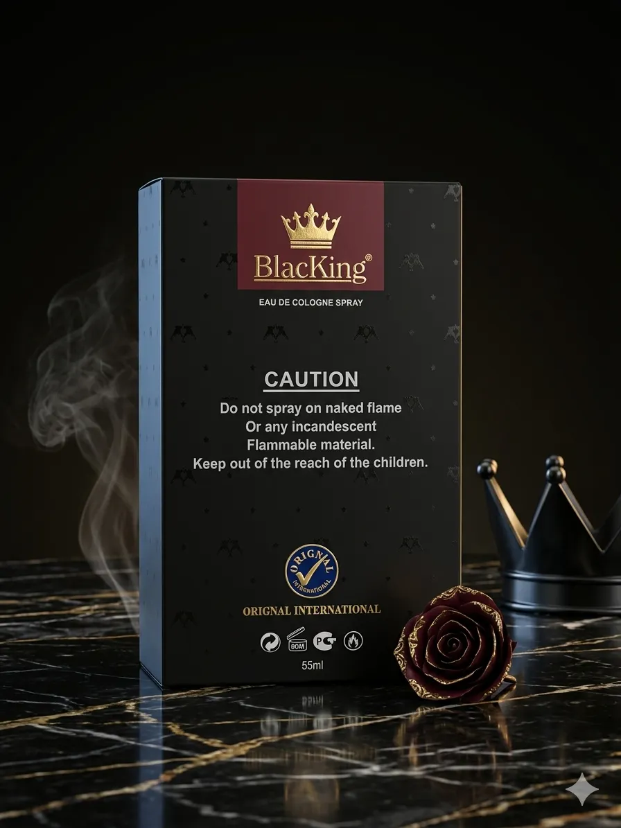 Black King Eau De Cologne Spray 100ml For Men
