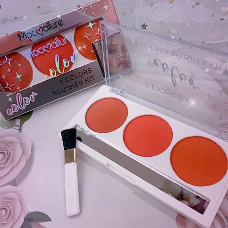3-in-1 Glitter Highlighter & Powder Palette 250ml Multicolor