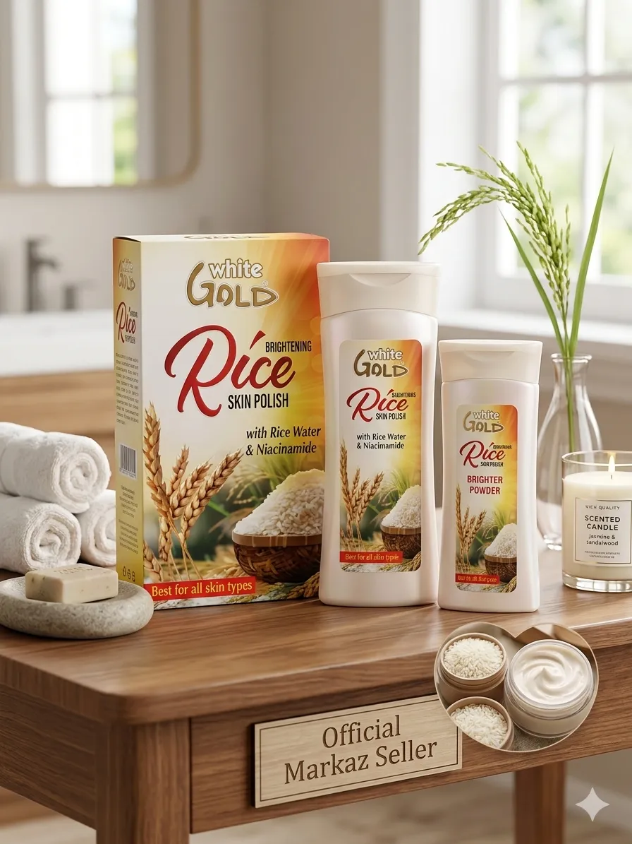 White Gold Brightening Rice Skin Polish with Rice Water & Niacinamide