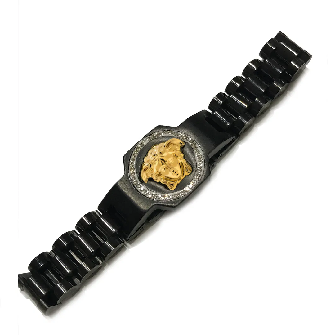 Royal Medusa Gold Bracelet for Men 12 Inches Adjustable