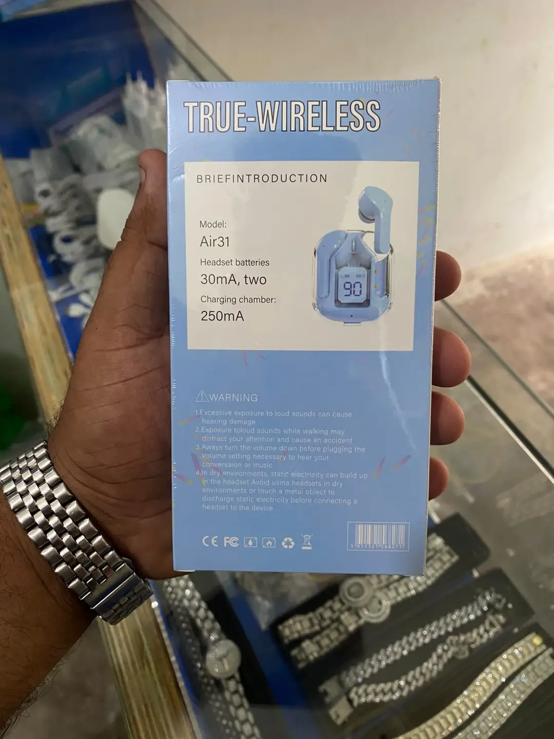 Air31 Wireless Bluetooth Earbuds V5.3 with LED Battery Display – True Wireless Stereo (TWS)