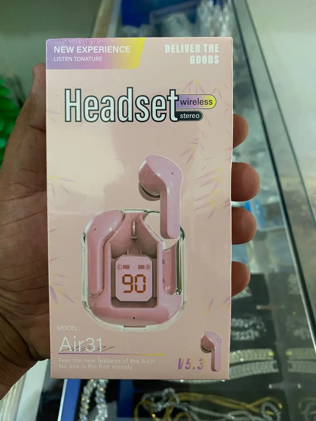 Air31 Wireless Bluetooth Earbuds V5.3 with LED Battery Display – True Wireless Stereo (TWS)