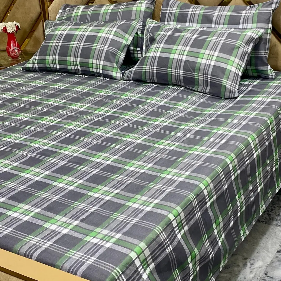 5 Pcs Cotton Printed Double Bedsheet