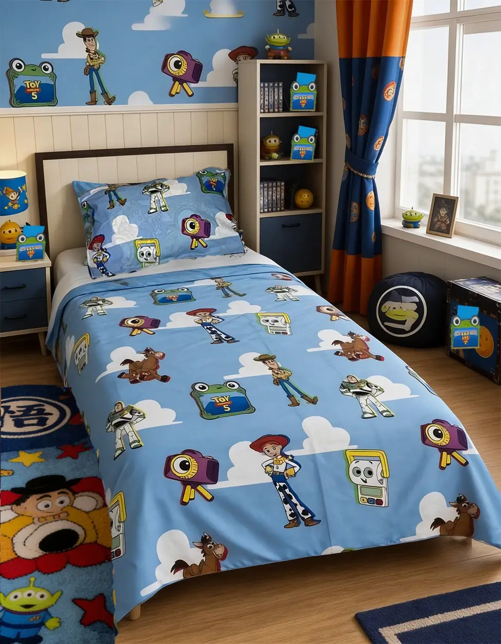 3 Pcs Cotton Printed Comforter Set