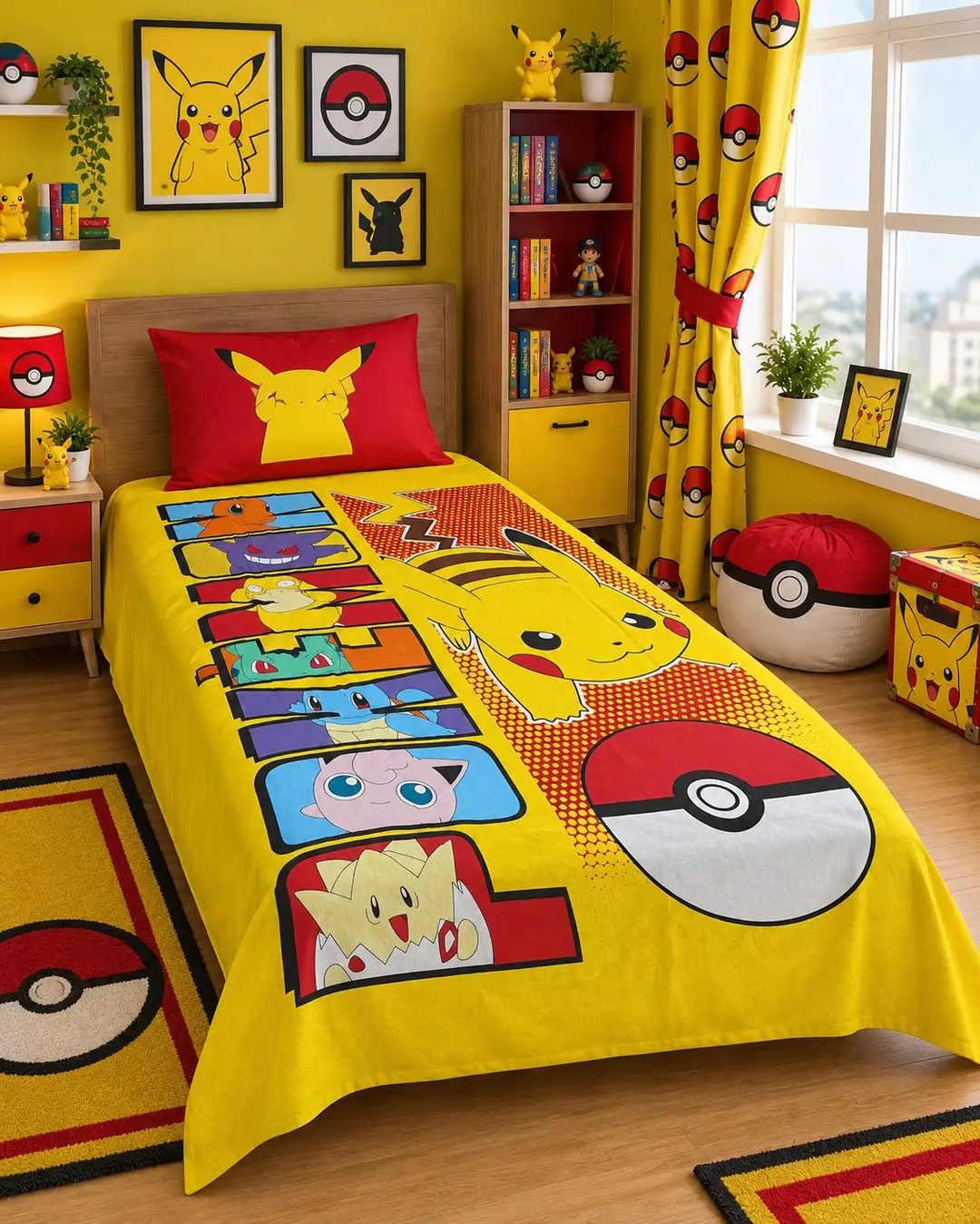 3 Pcs Cotton Printed Comforter Set