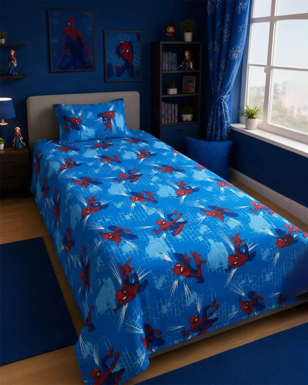 3 Pcs Cotton Printed Comforter Set