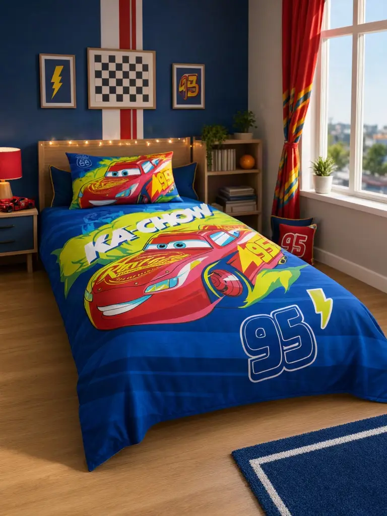 3 Pcs Cotton Printed Comforter Set