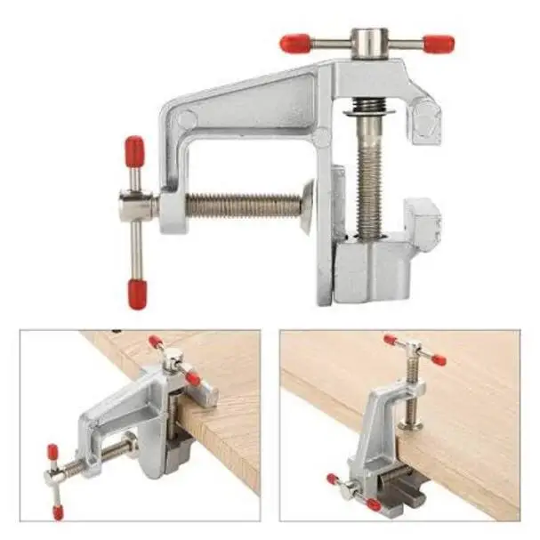 Mini Vise Bench vice bench Aluminum Alloy Jewelry Crafts Mold Hobby Workshop vice Professional Fixed Repair Tools, table clamp