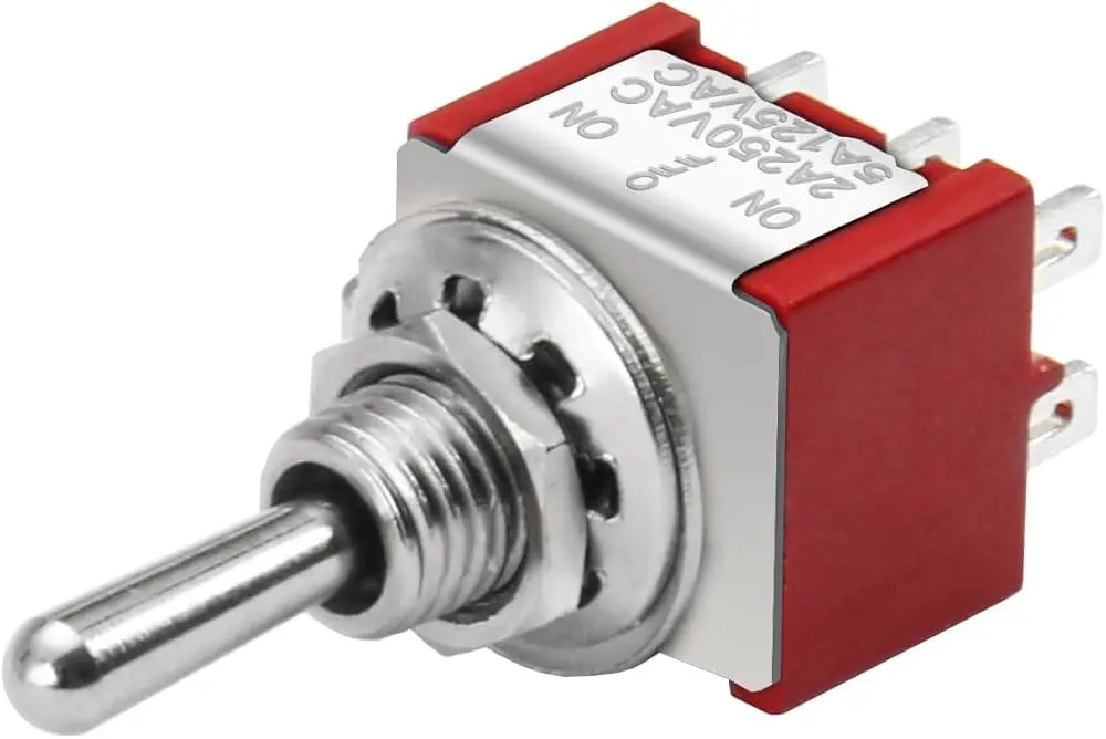 Unity High-Quality 6-Pin Toggle Switch - Durable Electrical Components for DIY Projects