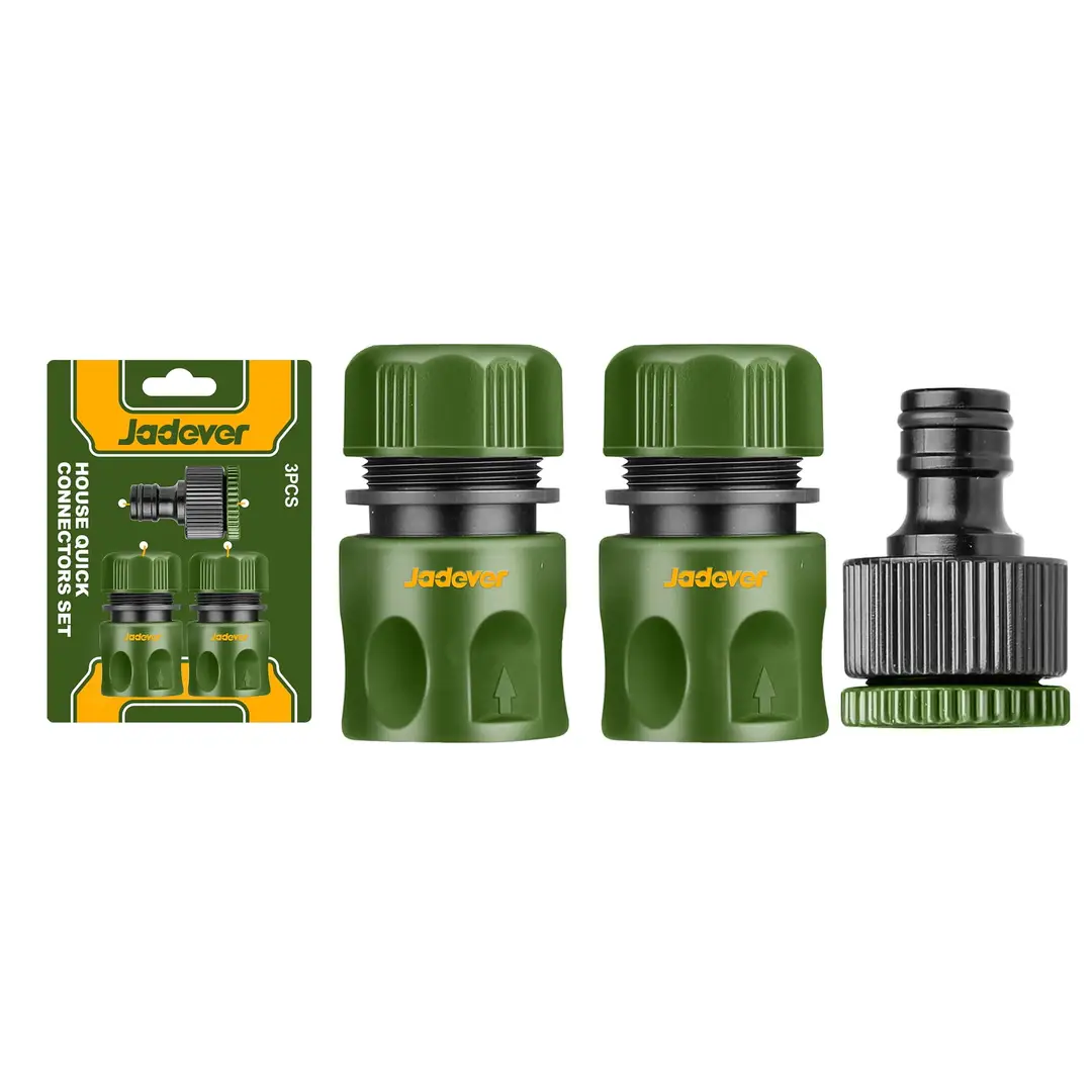 Jadever 3 Pcs hose quick connectors set JDQC2E33-Meterial:ABS,PP,POM