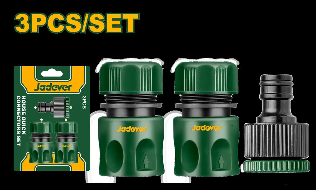 Jadever 3 Pcs hose quick connectors set JDQC2E33-Meterial:ABS,PP,POM