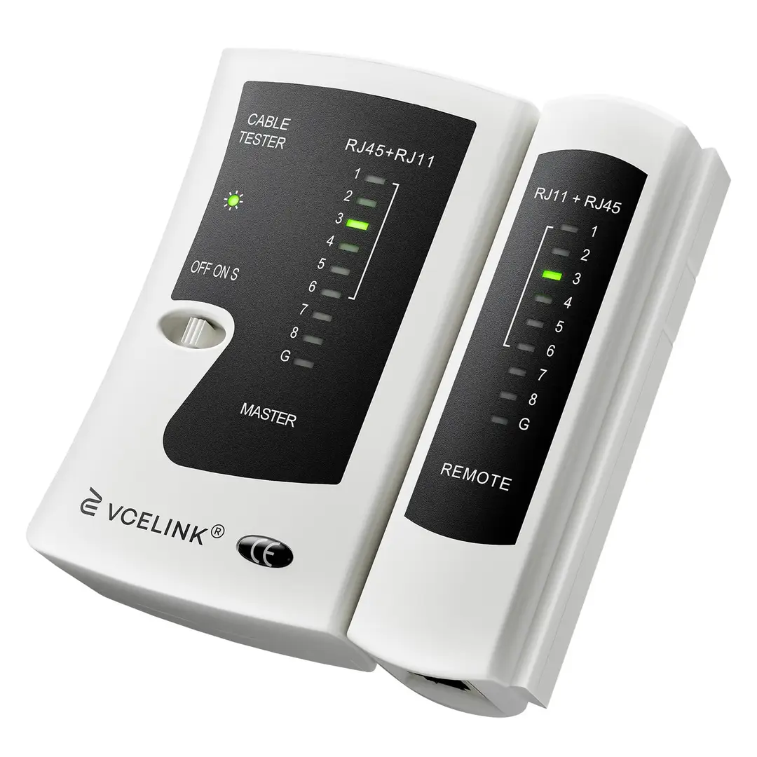 Unity Network Cable Tester RJ45 RJ11 | LAN Cable Tester for CAT5 CAT5e CAT6 Ethernet Cables | Professional Network Wire Tester with Remote | Phone & LAN Cable Testing Tool