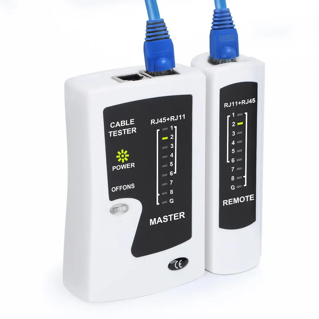 Unity Network Cable Tester RJ45 RJ11 | LAN Cable Tester for CAT5 CAT5e CAT6 Ethernet Cables | Professional Network Wire Tester with Remote | Phone & LAN Cable Testing Tool