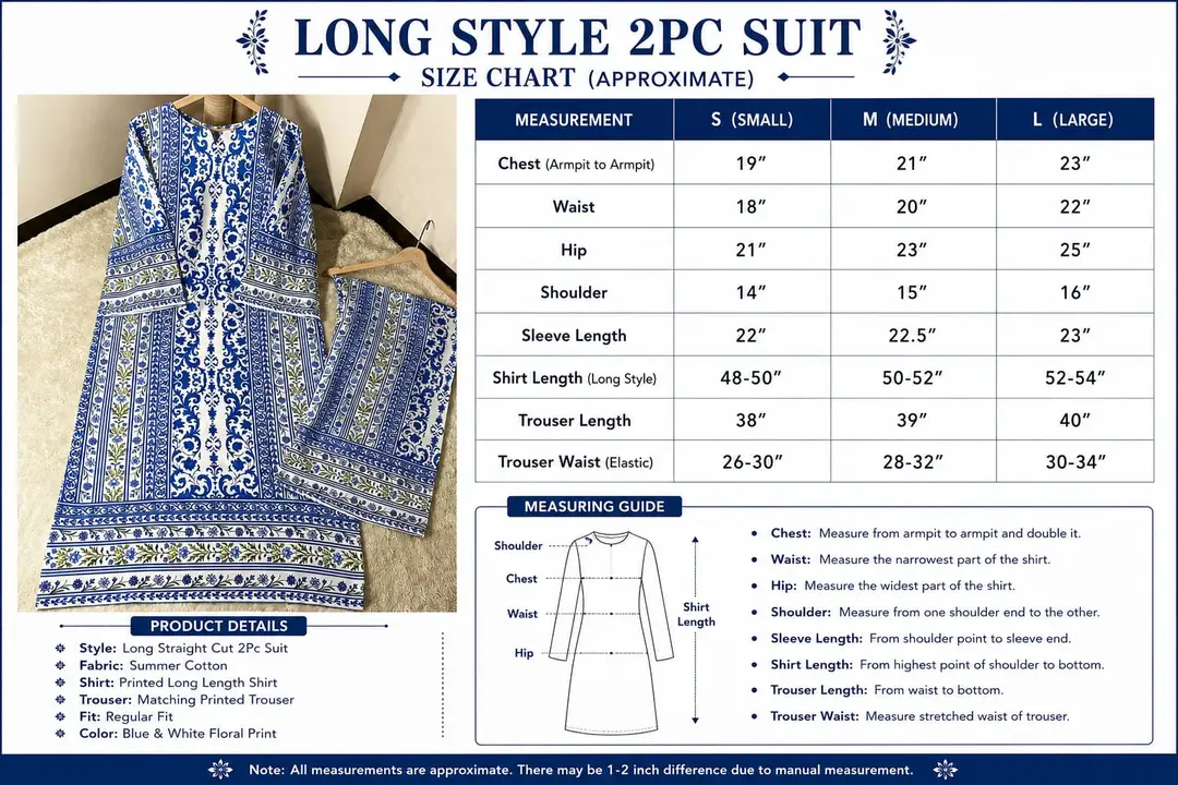 2 Pcs Women's Stitched Arabic Lawn Printed Shirt And Trouser