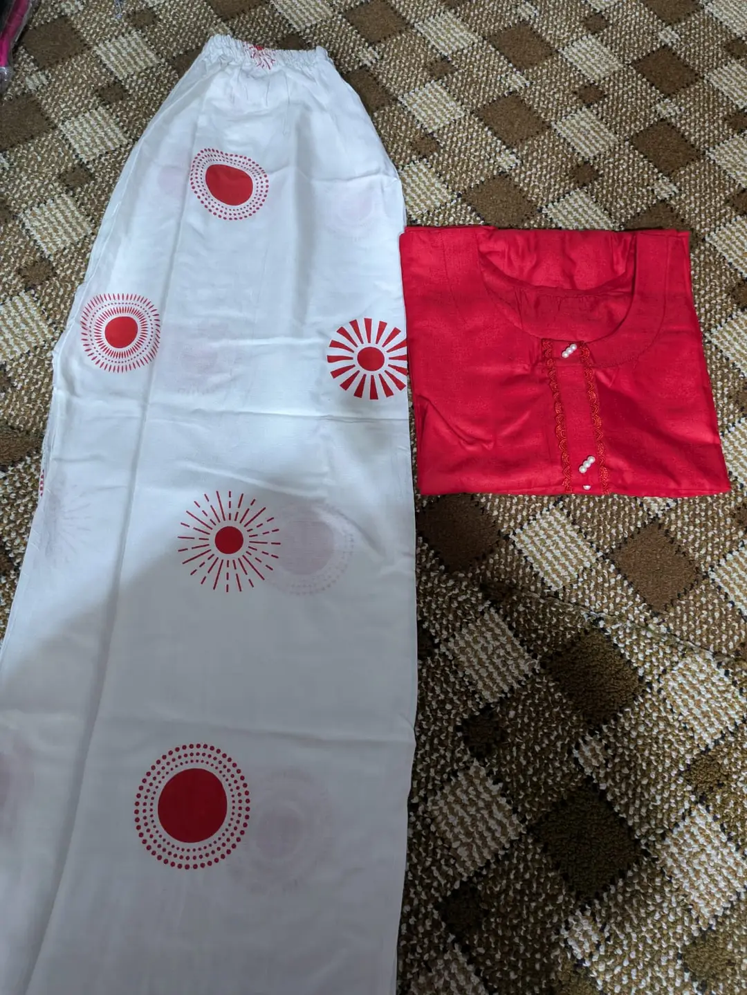 2 Pcs Women's Stitched Linen Plain Shirt And Trouser
