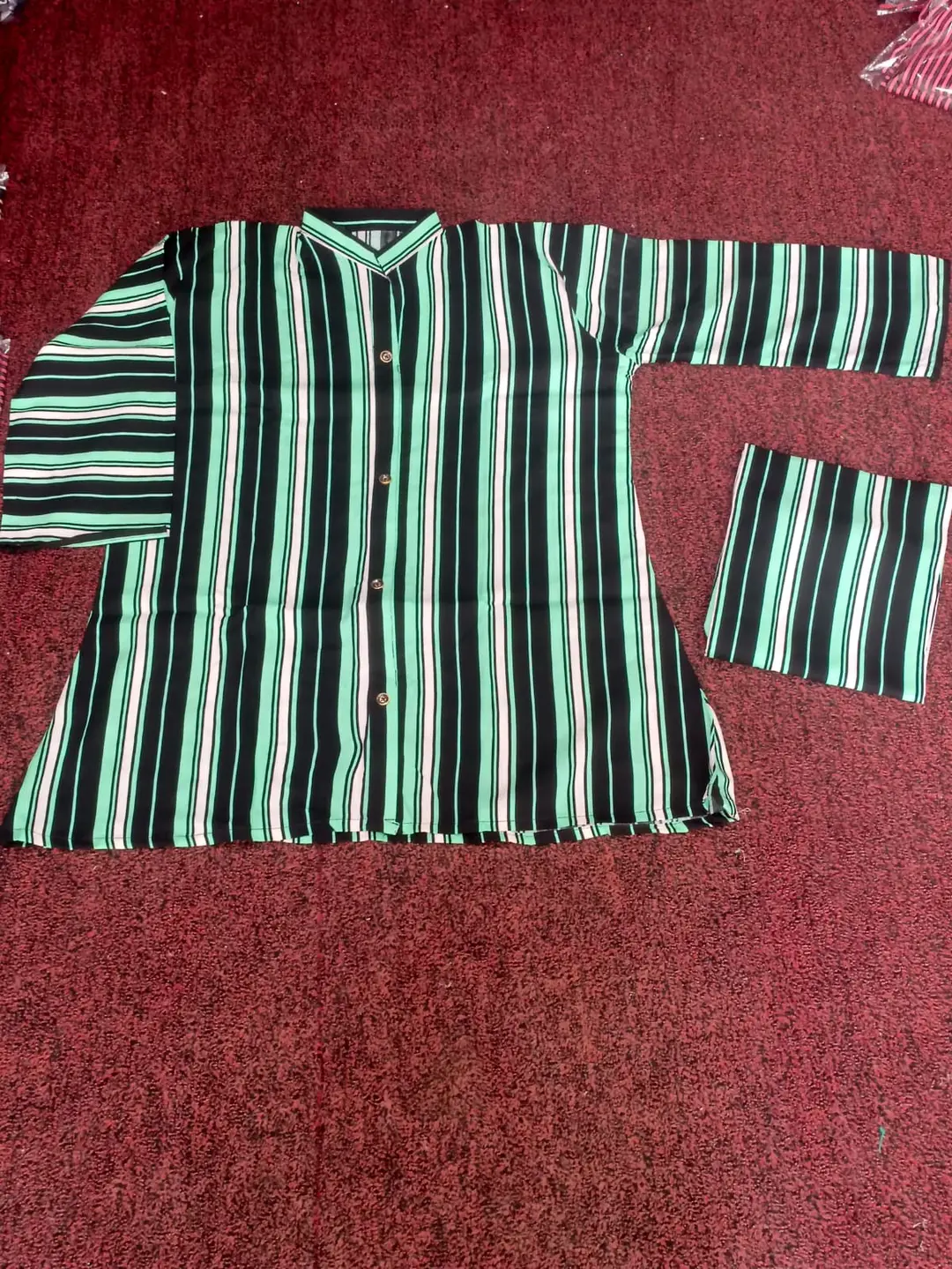 2 Pcs Women's Stitched Linen Printed Co-Ord Set