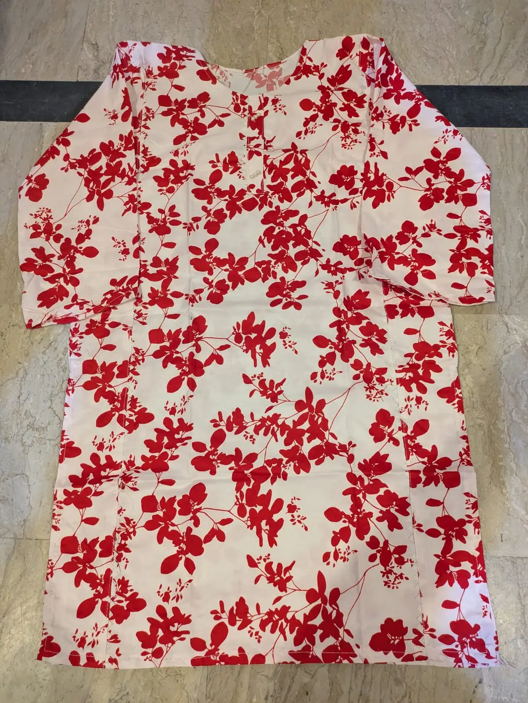 2 Pcs Women's Stitched Cotton Printed Shirt And Trouser