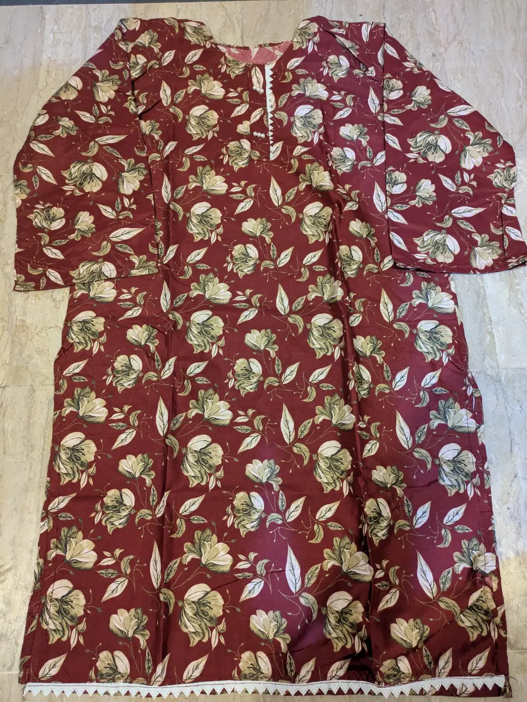 2 Pcs Women's Stitched Cotton Printed Shirt And Trouser