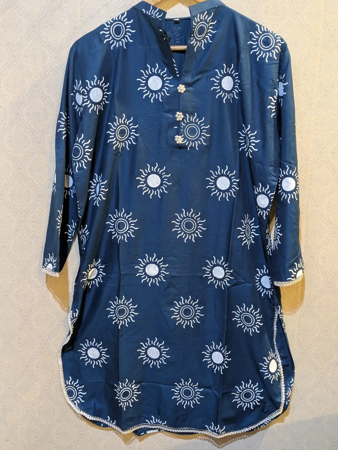 2 Pcs Women's Stitched Linen Printed Shirt And Trouser